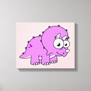 Ljud av en triceratops. canvastryck