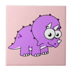 Ljud av en triceratops. kakelplatta