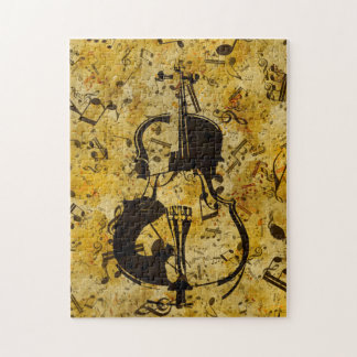 Ljud av musik. Violin Pussel