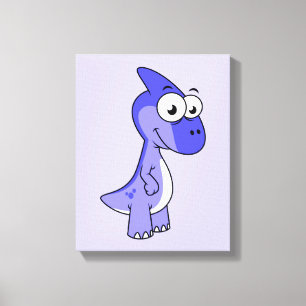 Ljud av parasaurolophus dosinosaur. 2 canvastryck