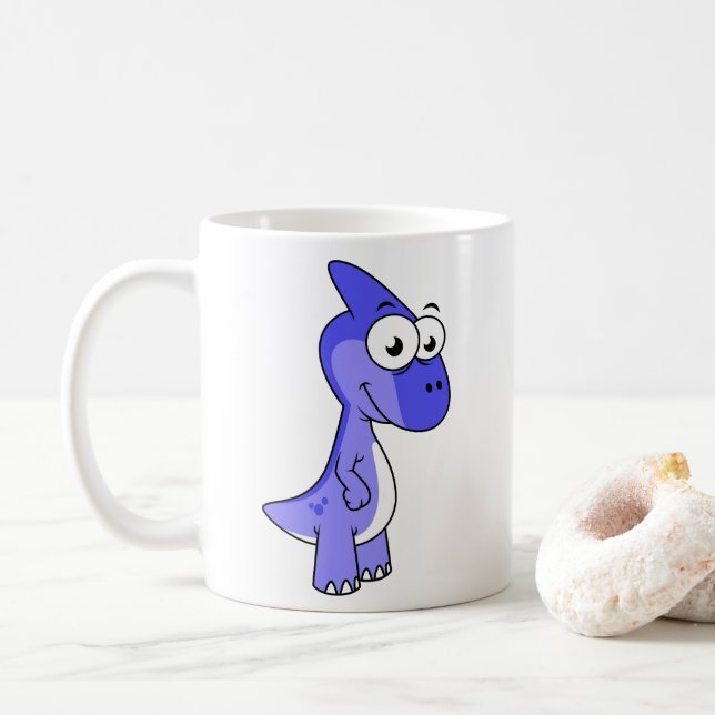 Ljud av parasaurolophus dosinosaur. 2 kaffemugg (Med munk)