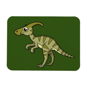 Ljud av parasaurolophus dosinosaur. 3 magnet
