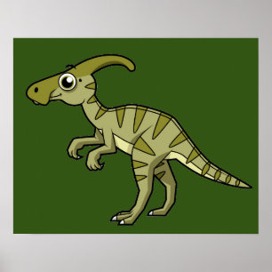 Ljud av parasaurolophus dosinosaur. 3 poster