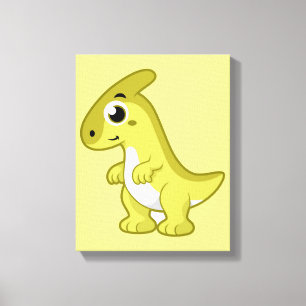 Ljud av parasaurolophus dosinosaur. canvastryck