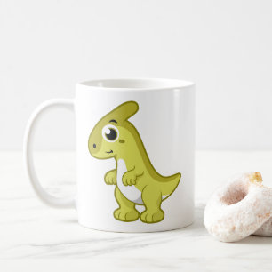 Ljud av parasaurolophus dosinosaur. kaffemugg