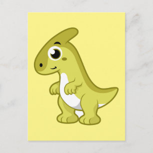 Ljud av parasaurolophus dosinosaur. vykort