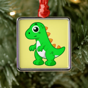 Ljud av Tyrannosaurus Rex. Julgransprydnad Metall