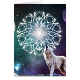 Ljud av universum hälsningskort