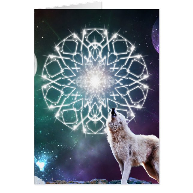 Ljud av universum hälsningskort (Framsidan)