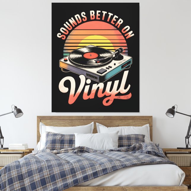 Ljud bättre på vinyl canvastryck (Insitu (sovrum))