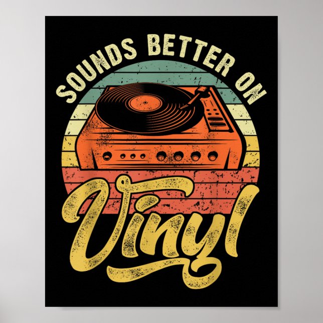 Ljud bättre på vinyl - Musik Älskare-diskposter Poster (Framsidan)