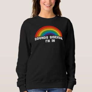 Ljud Bisexual jag är i Lgbt Flagga Lgbtq T Shirt