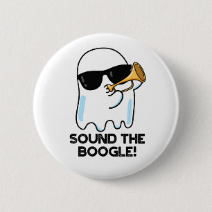 Ljud Boogle Funny Ghost Bugle Pun Knapp