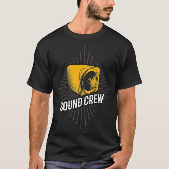 LJUD CREW Ljud Guy Audio Technician Audio Specia T Shirt (Framsida)