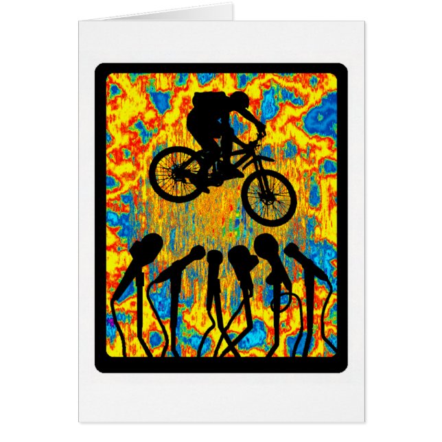 Ljud- cykeltoppen hälsningskort (Framsidan)