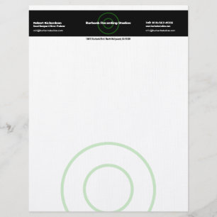 Ljud Designer Letterhead Brevhuvud
