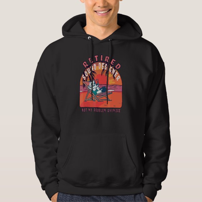 Ljud Designer Vintage Pension Hoodie (Framsida)
