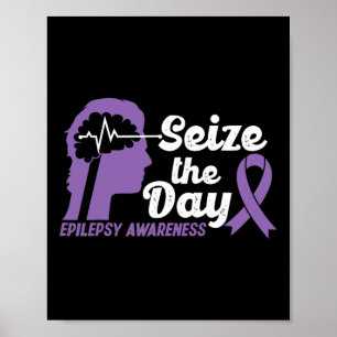 Ljud Epilepsimedvetande Seize Dagen Ribbon 1 Poster