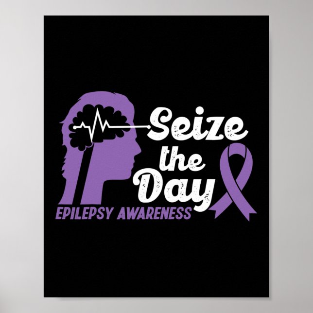 Ljud Epilepsimedvetande Seize Dagen Ribbon 1 Poster (Framsidan)