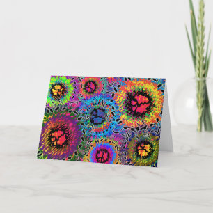 Ljud Färg Psychedelic Kort
