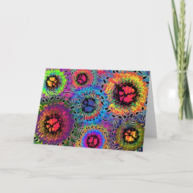 Ljud Färg Psychedelic Kort (Framsida)