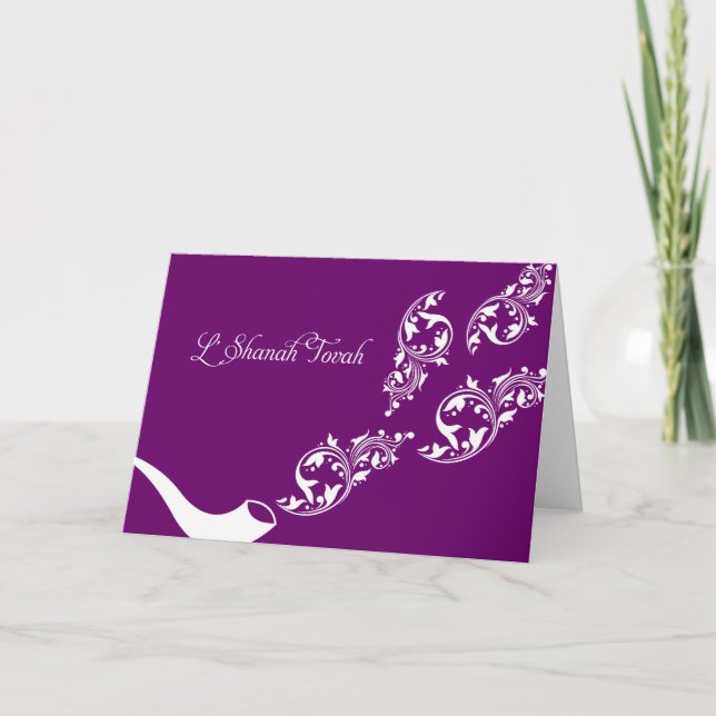 Ljud från Shofar Rosh Hashanah Grattis-kort Helgkort (Framsida)