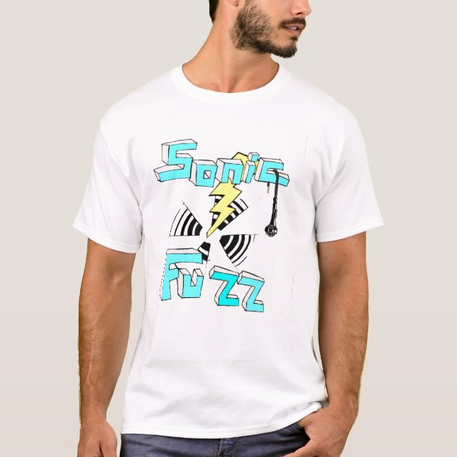 Ljud- Fuzz kasta i sig T Shirt (Framsida)