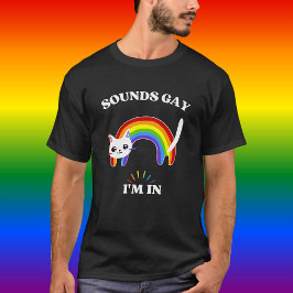 Ljud Gay I är i färglös hbt T Shirt