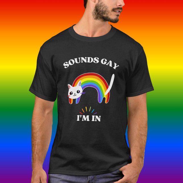 Ljud Gay I är i färglös hbt T Shirt (Skapare uppladdad)