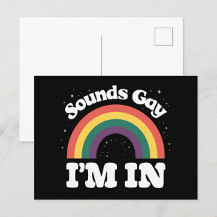 Ljud Gay I är i HBT-Pridet månad Vykort