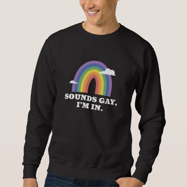 Ljud Gay I är i Lång Ärmad Tröja (Framsida)