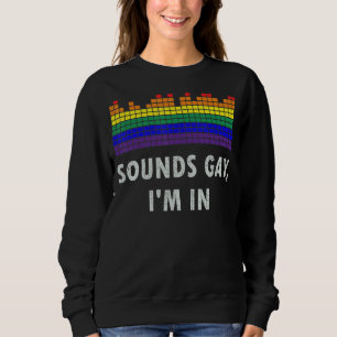 Ljud Gay I är i Lgbt Gay pride Rainbow T Shirt