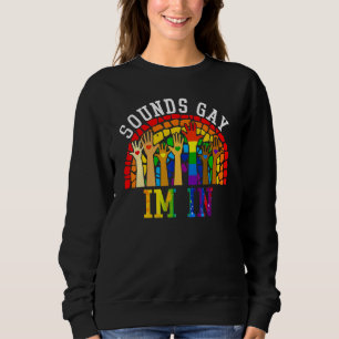 Ljud Gay I är i Lgbt Gay pride Transgender Rainb T Shirt
