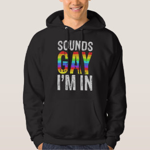 Ljud Gay I är i Lgbt-Pridet Hoodie