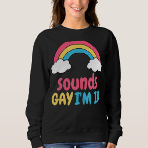 Ljud Gay I är i Lgbtq Gay pride Rainbow Pride Lg T Shirt