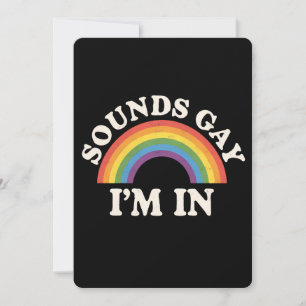 Ljud Gay I är i LGBTQ-Pridet Rainbow Inbjudningar