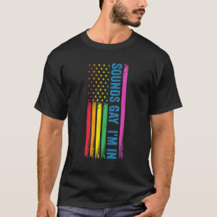 Ljud Gay I är i Lgbtq T Shirt
