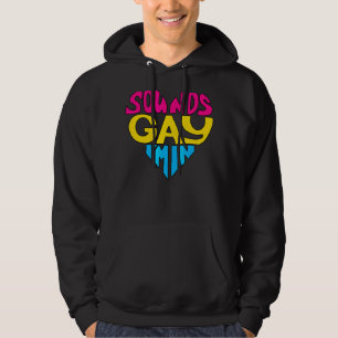 Ljud Gay I är i Pansexual Heart Lgbt Gay pride Hoodie