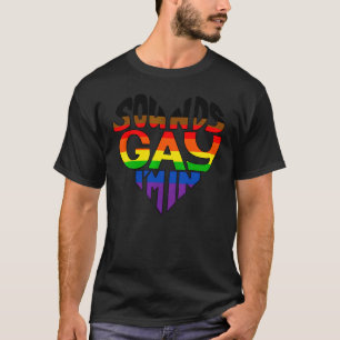 Ljud Gay I är i Pride 1 av regnbåge T Shirt