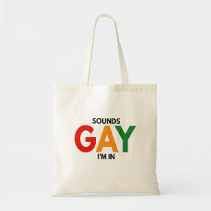 Ljud Gay I är i Pridet Flagga i Pridet Tygkasse