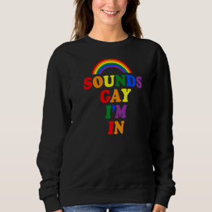 Ljud Gay I är i Rainbow Gay pride Lgbtq Aesthet T Shirt
