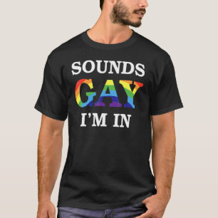 Ljud Gay I är i Rainbow Lgbt Pride Boys Girls T Shirt