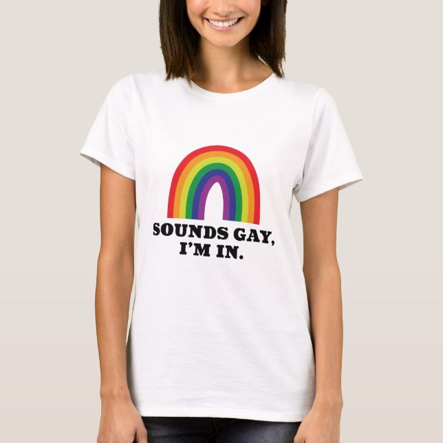 Ljud Gay I är i T Shirt (Framsida)