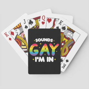 Ljud Gay I är i underbart HBT-Pride Casinokort