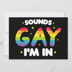 Ljud Gay I är i underbart HBT-Pride Inbjudningar