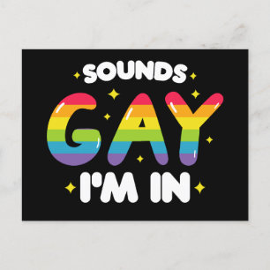 Ljud Gay I är i underbart HBT-Pride Vykort