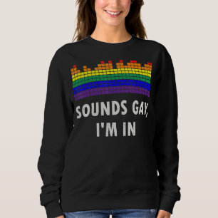 Ljud Gay I är med regnbåge Flagga för Pride 2 T Shirt
