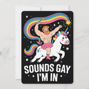 Ljud Gay I är på en man som bär HBT-Q Inbjudningar