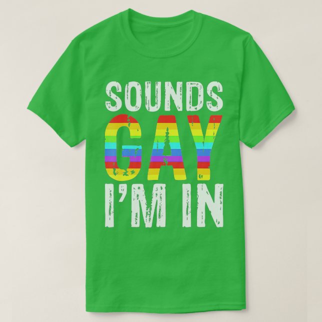 Ljud Gay II i hbt-Priden T Shirt (Design framsida)
