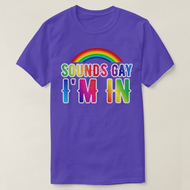 Ljud Gay II i LGBT-fonar T Shirt (Design framsida)